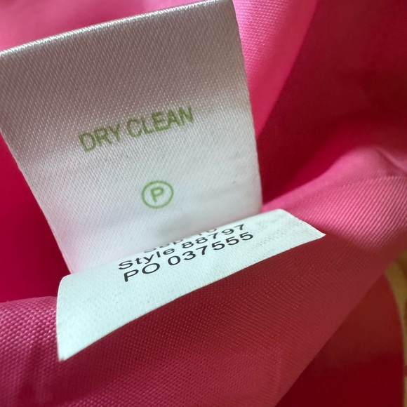 Lilly Pulitzer Raya pink and gold strapless silk blend dress Size 6 - Picture 12 of 13